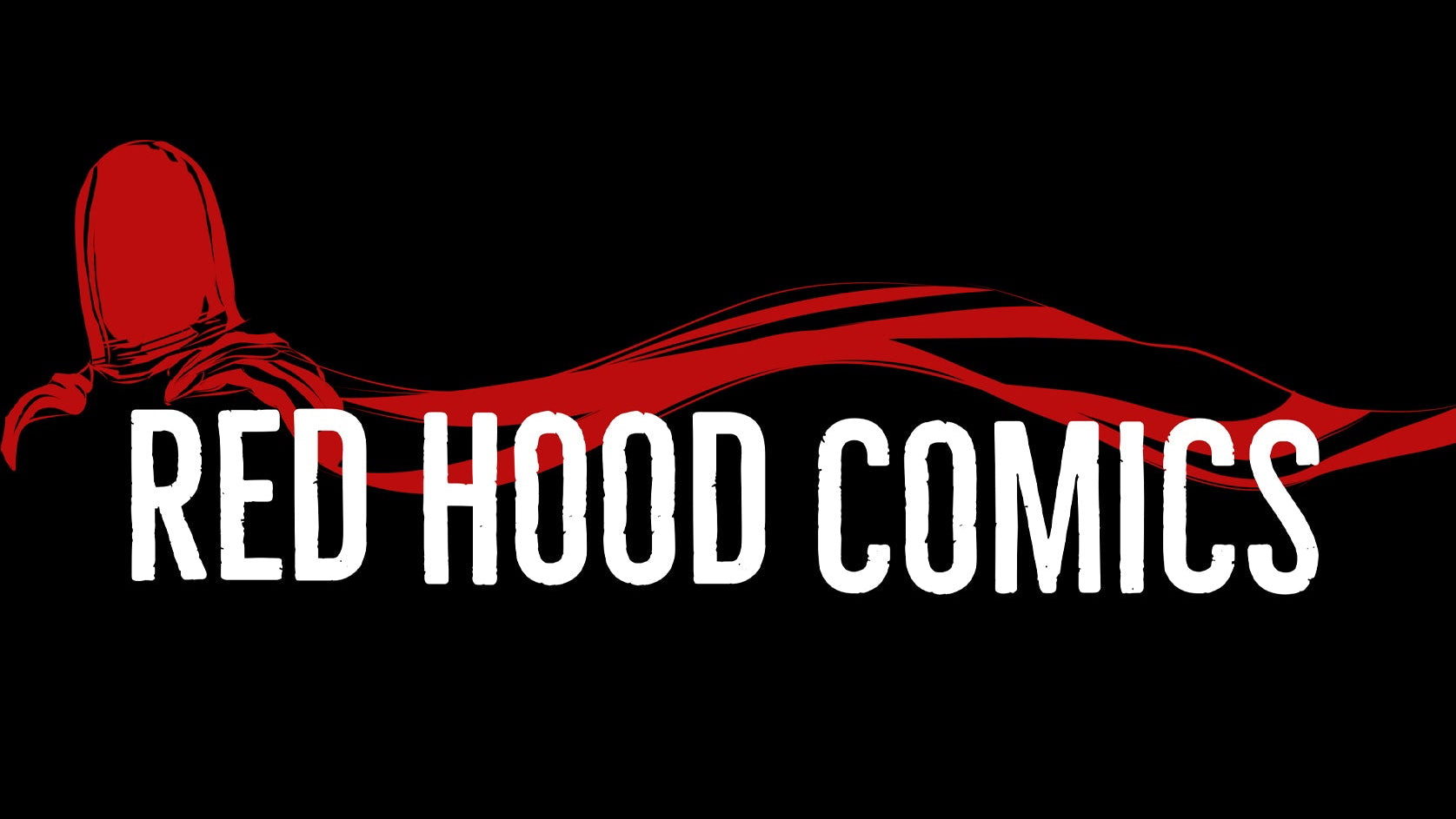 Red Hood Comics logo with a red hood silhouette on a black background